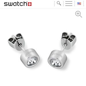 SWATCH Bijoux Crystal Stud Earrings